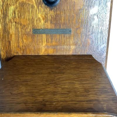 500 Antique Late 1800's Stromberg Carlson Oak Wall Mount Telephone