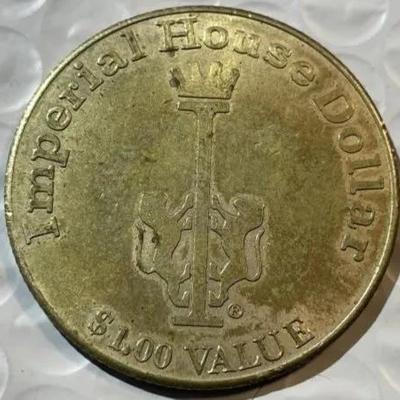 VINTAGE IMPERIAL HOUSE MOTEL'S $1 GOOD FOR MEDAL/TOKEN as Pictured.