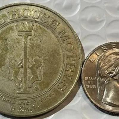 VINTAGE IMPERIAL HOUSE MOTEL'S $1 GOOD FOR MEDAL/TOKEN as Pictured.
