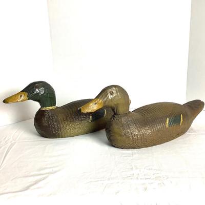 508 Vintage Mallard Drake & Hen Decoy