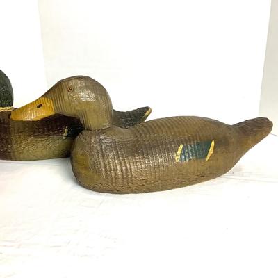 508 Vintage Mallard Drake & Hen Decoy