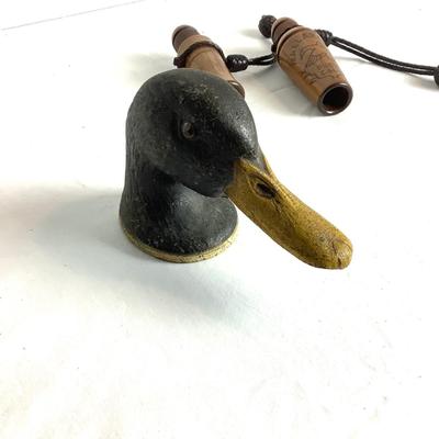 513 Mallard Tone Duck Call & Rural New York Metal Duck Head Bottle Opener