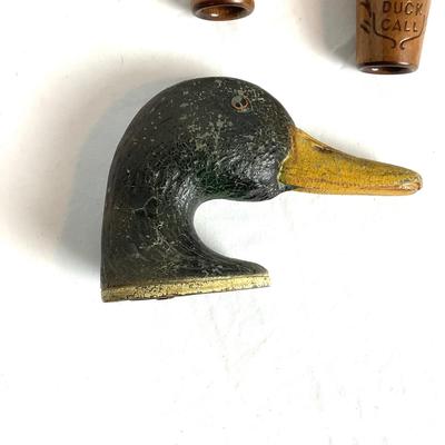 513 Mallard Tone Duck Call & Rural New York Metal Duck Head Bottle Opener