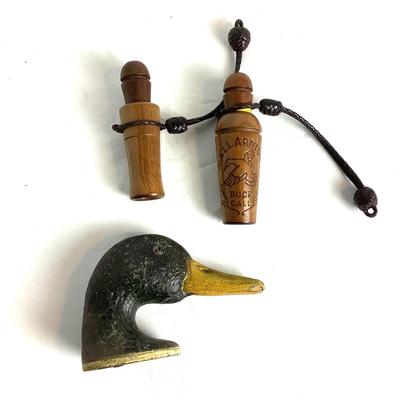 513 Mallard Tone Duck Call & Rural New York Metal Duck Head Bottle Opener