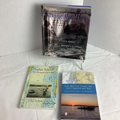 H553 Autographed Chesapeake Bay Nautical Book Lot Robert Rich Jr.