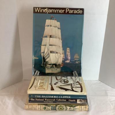 H555 Lot of 5 Large Nautical Coffee Table Hardback Books
