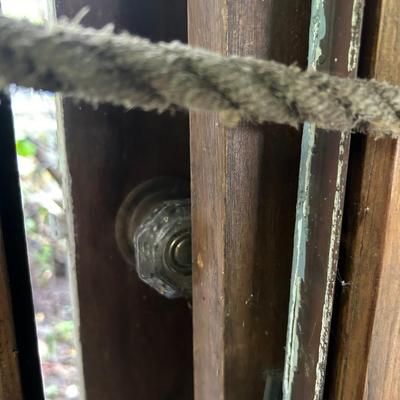 Antique glass entrance door- barn find lot