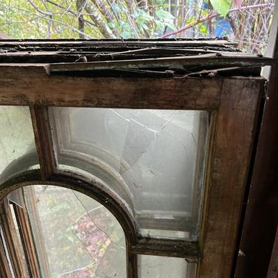 Antique glass entrance door- barn find lot