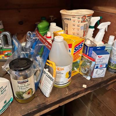 Household, cleaners, paint, painting, supplies, group lot of all you see in photos