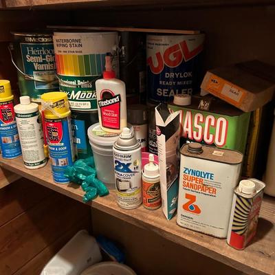 Household, cleaners, paint, painting, supplies, group lot of all you see in photos
