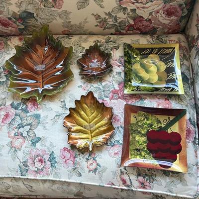 Gumps lot of glass plate / trays