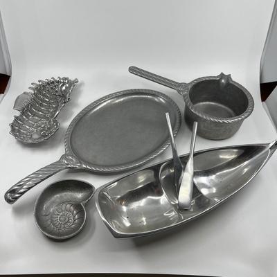 524 Nautical Wilton Ware Pewter Lot