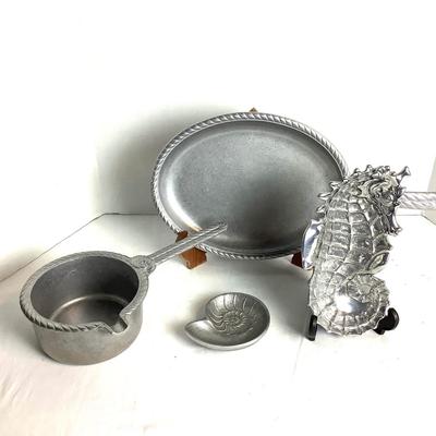 524 Nautical Wilton Ware Pewter Lot