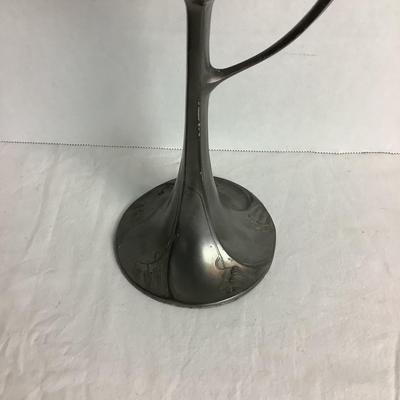 532 Antique Kayserzinn Pewter Oil Lamp Cigar Lighter Hugo Laven 1905