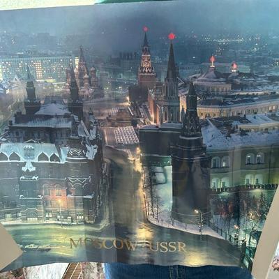 Posters and prints, estate group lot, all seen in photos