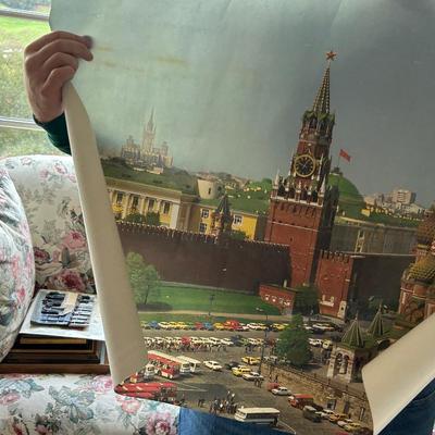 Posters and prints, estate group lot, all seen in photos