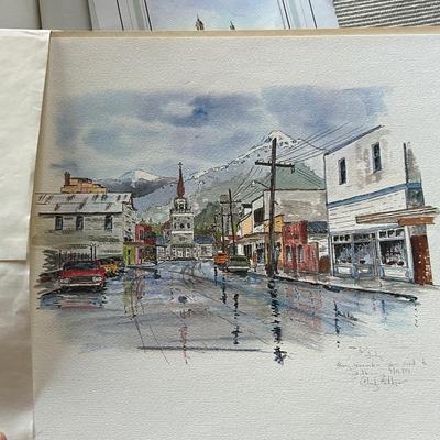 Posters and prints, estate group lot, all seen in photos