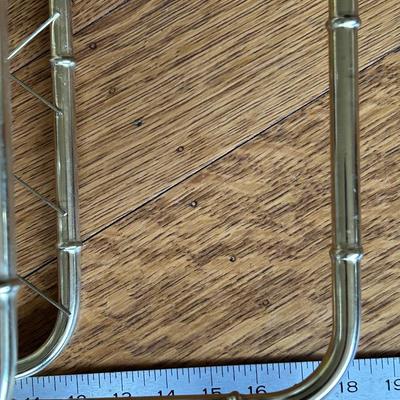 Vintage brass magazine rack