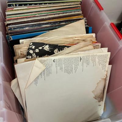 Vinyl record collection, media lot lps cds dvds cassette tapes, all from this estate, unsorted, sold, as it is as found