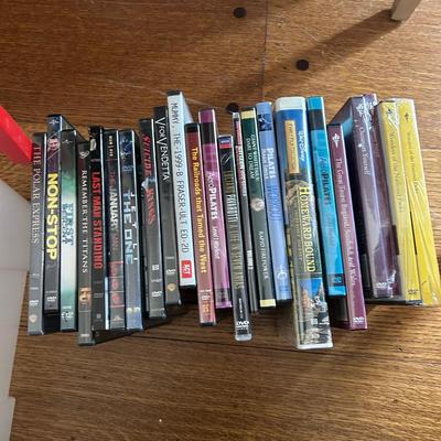 Vinyl record collection, media lot lps cds dvds cassette tapes, all from this estate, unsorted, sold, as it is as found