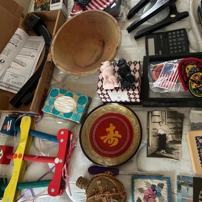 Estate group lot, miscellaneous, bric-a-brac, all seen in photos
