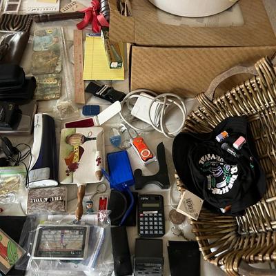 Estate group lot, miscellaneous, bric-a-brac, all seen in photos