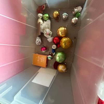 Christmas ornaments and holiday decor, estate group lot, all seen photos