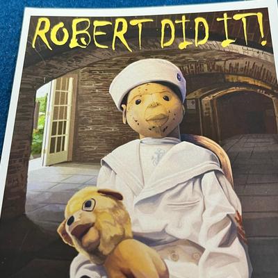 ROBERT THE DOLL PLUSH TOY WITH POSTCARD AND DVD DOUBLE FEATURE