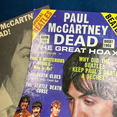 PAUL MCCARTNEY DEAD MAGAZINE COVERS x 2