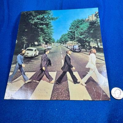 FAMOUS ABBEY ROAD PHOTO OF BEATLES PRINT with ANOTHER PHOTO PRINT ON BACK