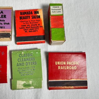 GROUP OF 8 MATCHBOOKS/BOXES