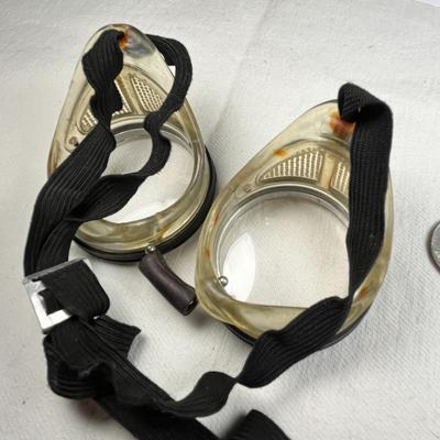 EARLY GLASS GOGGLES 