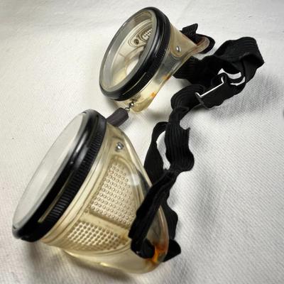 EARLY GLASS GOGGLES 
