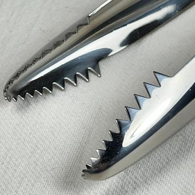 FANCY JEWELED SERVING TONGS WITH CLEAR RHINESTONES