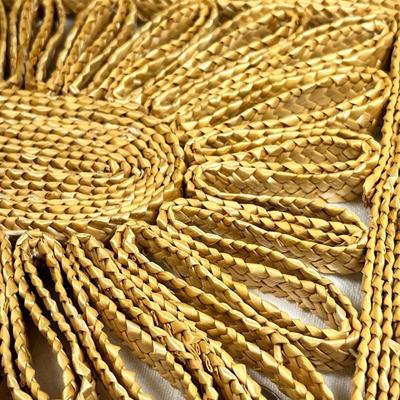 PAIR OF MATCHING NATURAL WOVEN TRIVETS