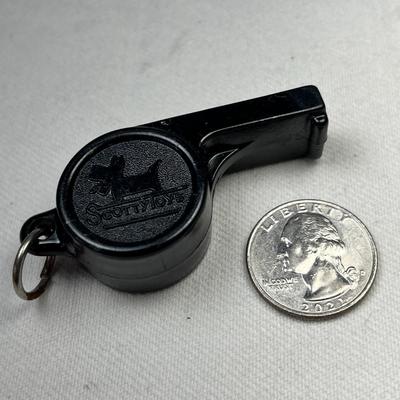 VINTAGE SCOTTY TOYS PLASTIC WHISTLE WITH RING FOR HANGING 