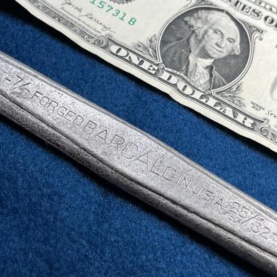 BARCALO FORGED IN USA 7/8, 25/32 WRENCH