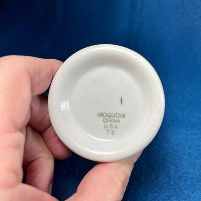 GREEN AND WHITE CREAMER by IROQUOIS CHINA