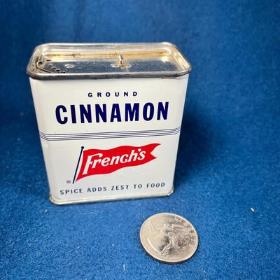 VINTAGE FRENCH'S GROUND CINNAMON SPICE TIN
