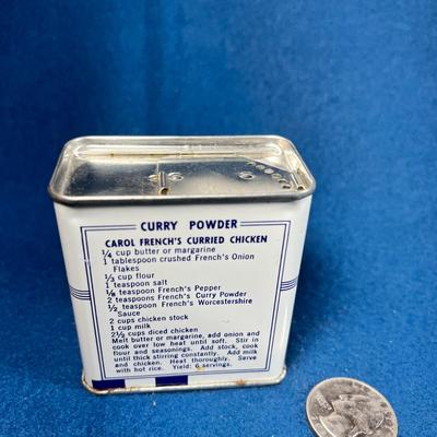 VINTAGE FRENCH'S GROUND CURRY POWDER SPICE TIN