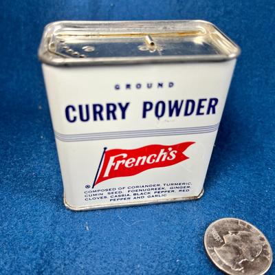 VINTAGE FRENCH'S GROUND CURRY POWDER SPICE TIN