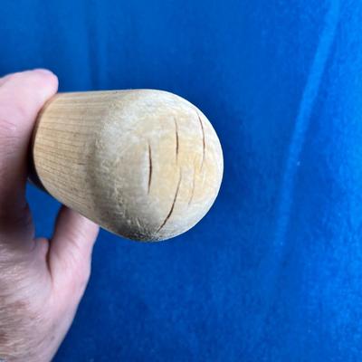LARGE VINTAGE WOOD PESTLE TOOL 