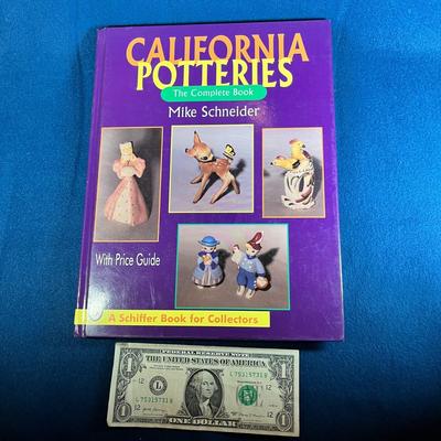 "CALIFORNIA POTTERIES- THE COMPLETE BOOK" by MIKE SCHNEIDER with PRICE GUIDE