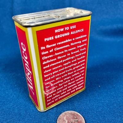VINTAGE SCHILLING ALLSPICE TIN 