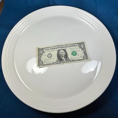 WHITE MIKASA LARGE ROUND PLATTER