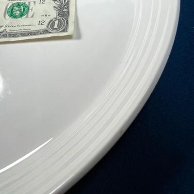 WHITE MIKASA LARGE ROUND PLATTER
