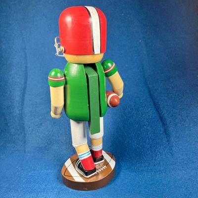 FOOTBALL PLAYER WOODEN NUTCRACKER