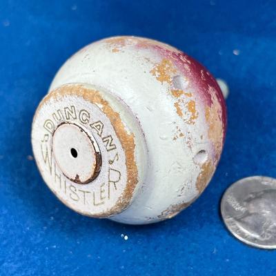 VINTAGE WOODEN DUNCAN "WHISTLER" TOP TOY