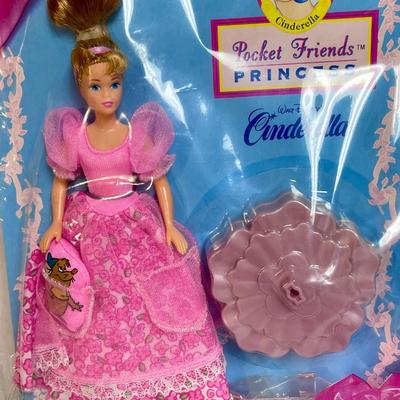 1997 Cinderella Pocket Friends Princess, Disney Cinderella, Pocket Friends Cinderella, Cinderella doll, 90s