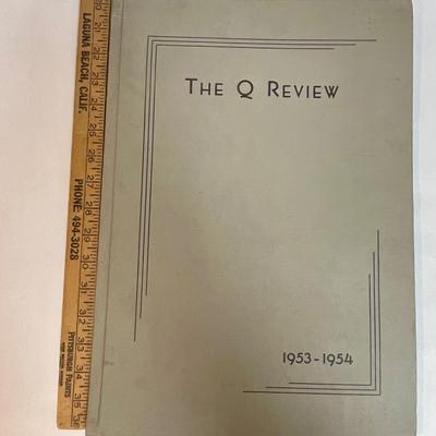 The Q Review 1933-1954 Quincy High School Year Book